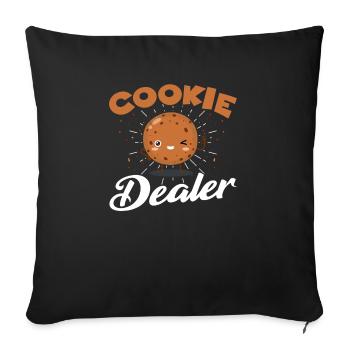 Cookie Dealer - Cadeau - Coussin et housse de 45 x 45 cm - noir - Devant