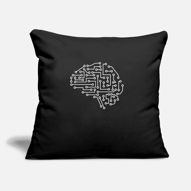 Machine Learning AI Data Science Heartbeat Data Sofa pillow with filling 45cm x 45cm