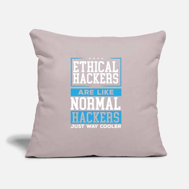 Ethical Hacking Programmer Online Cybersecurity Coussin et housse de 45 x 45 cm