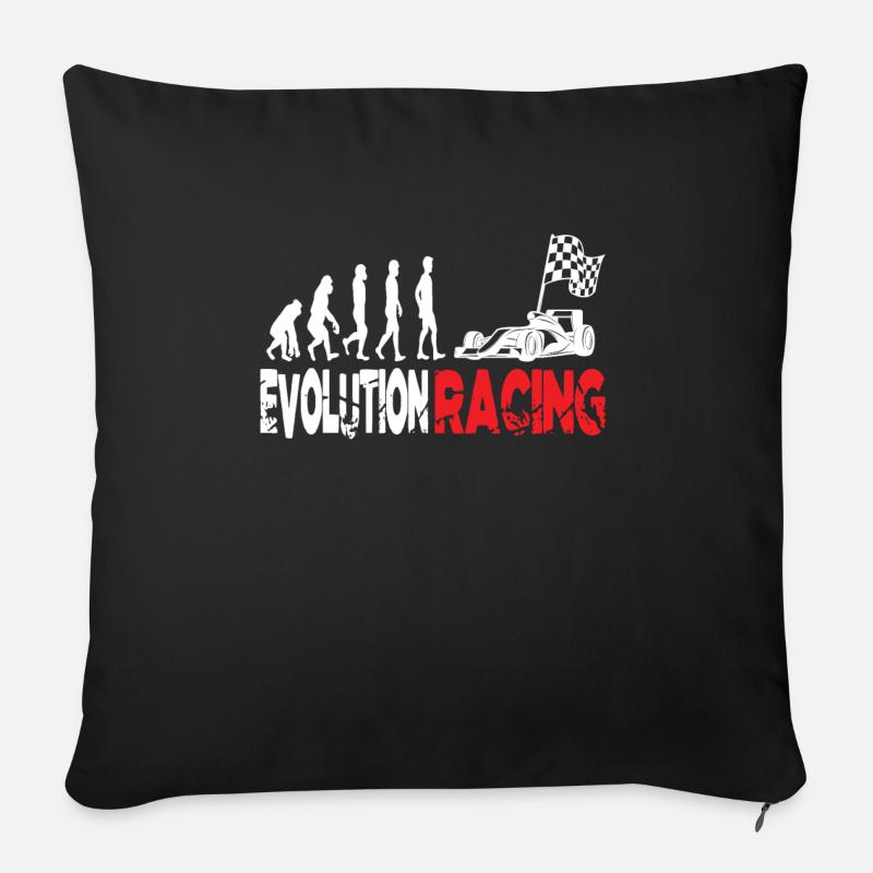 Evolution Motorsport - Sofakissen mit Füllung 45 x 45 cm - Schwarz