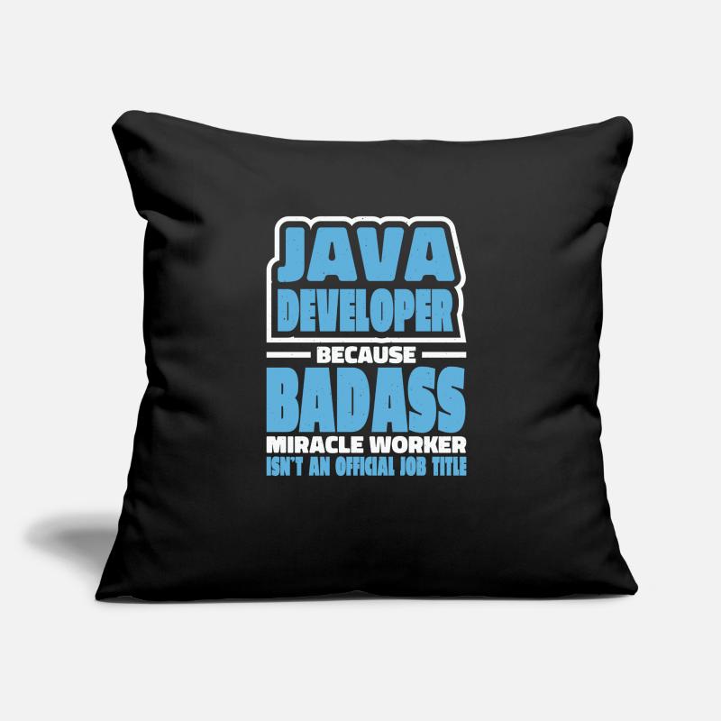 Java Developer Badass Sofa pillow with filling 45cm x 45cm