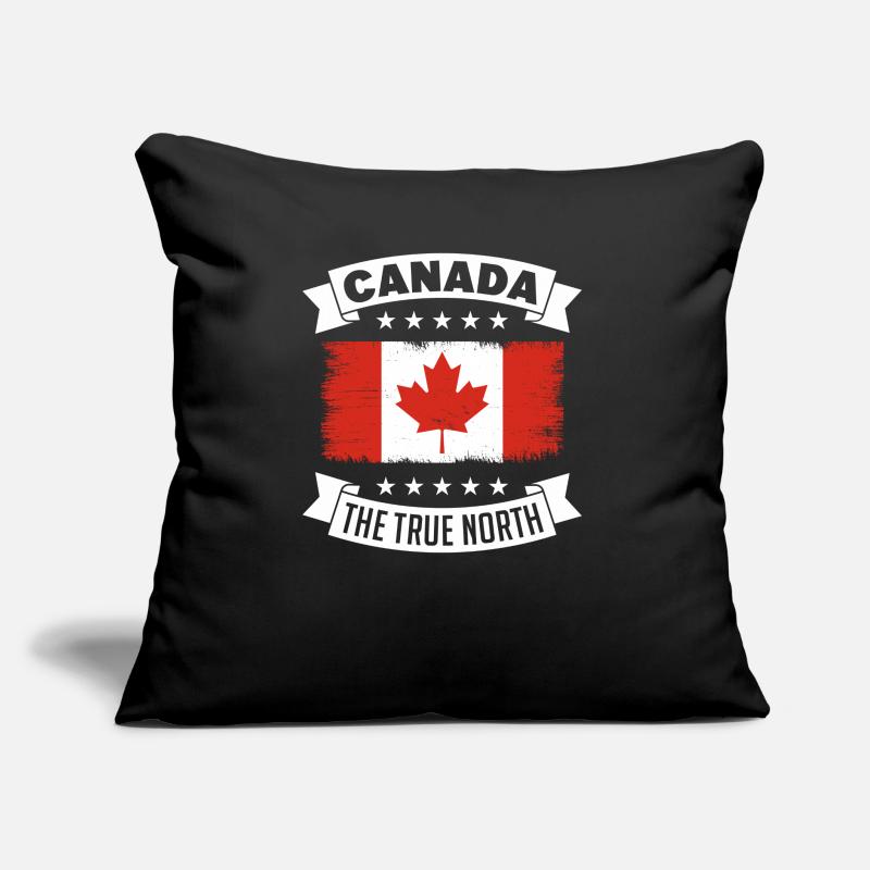 Canada Maple Leaf The True North Vintage Retro Sofa pillow with filling 45cm x 45cm