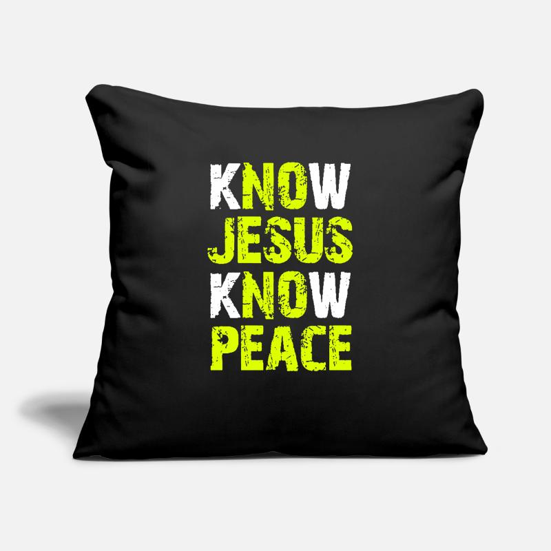 Jesus Christian Bible Verse Scripture Recognize Jesus Sofa pillow with filling 45cm x 45cm