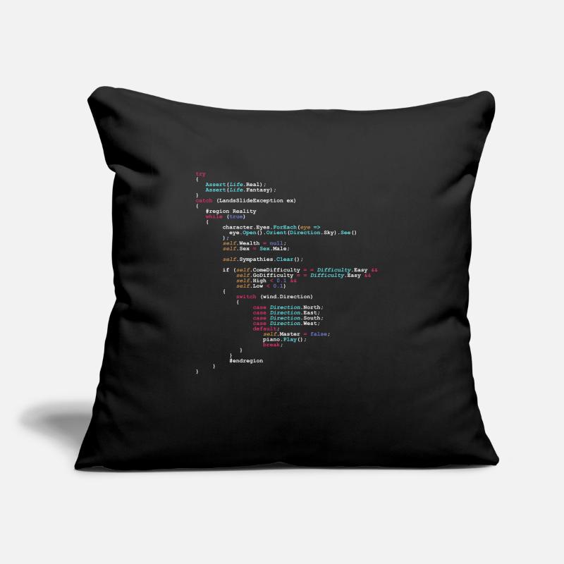 Programmierer Humor Code - für Software-Entwickler Sofakissen mit Füllung 45 x 45 cm