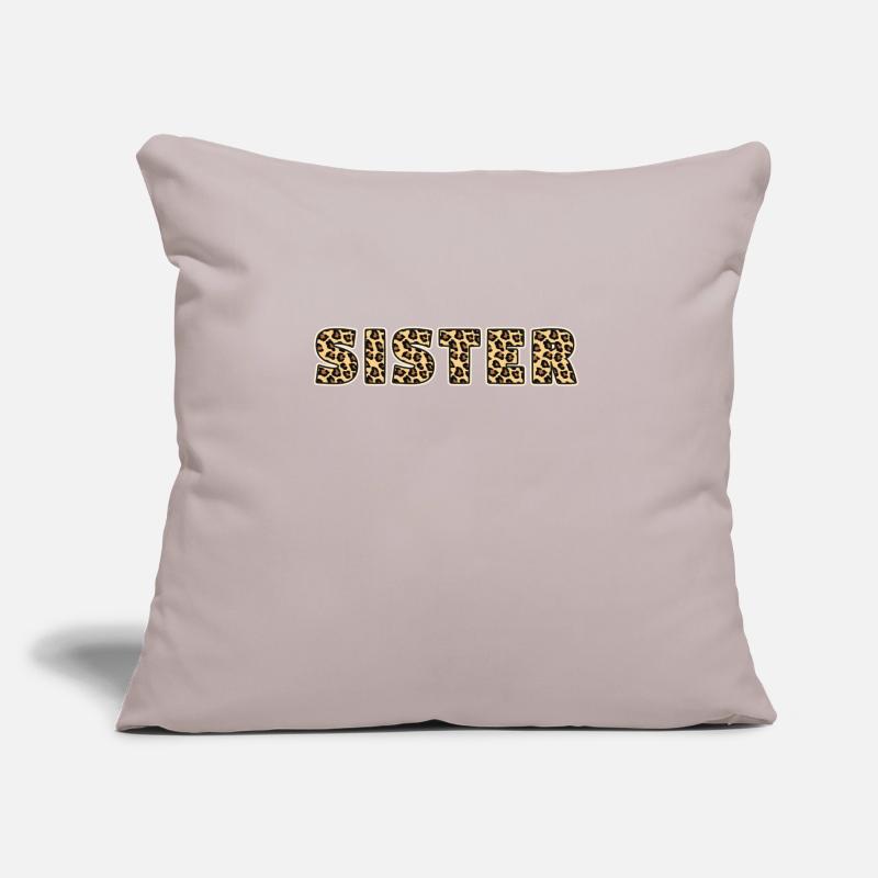 Sister Leopard Pattern Gift Sofa pillow with filling 45cm x 45cm