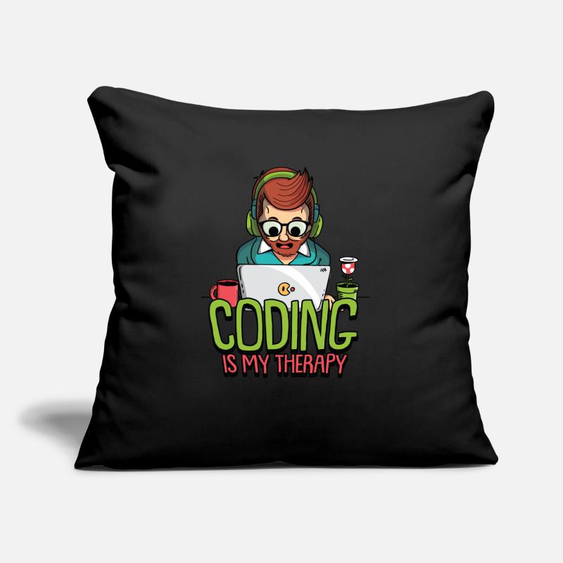 Hacking Programmierer Hacker Code Coding Geschenk Sofakissen mit Füllung 45 x 45 cm