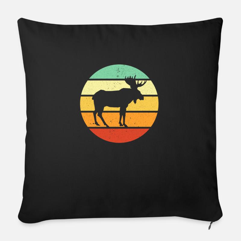 Élan - Coussin et housse de 45 x 45 cm - noir