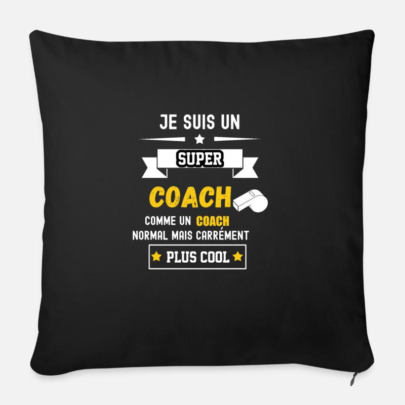 super COACH comme COACH normal - Coussin et housse de 45 x 45 cm - noir
