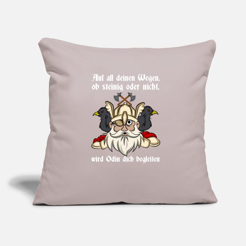 Wikinger Odin Spruch Odin Wird Dich Begleiten Sofakissen mit Füllung 45 x 45 cm