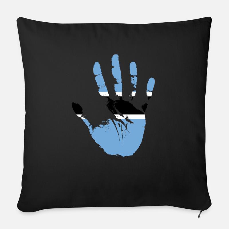 Botswana - Sofakissen mit Füllung 45 x 45 cm - Schwarz