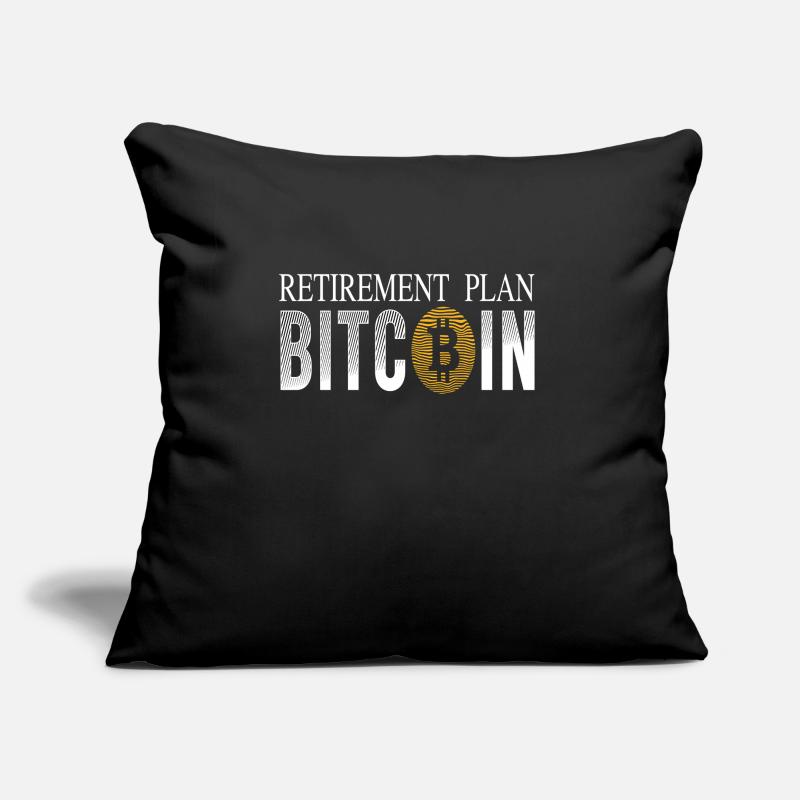 Retirement Plan Bitcoin Sofakissen mit Füllung 45 x 45 cm