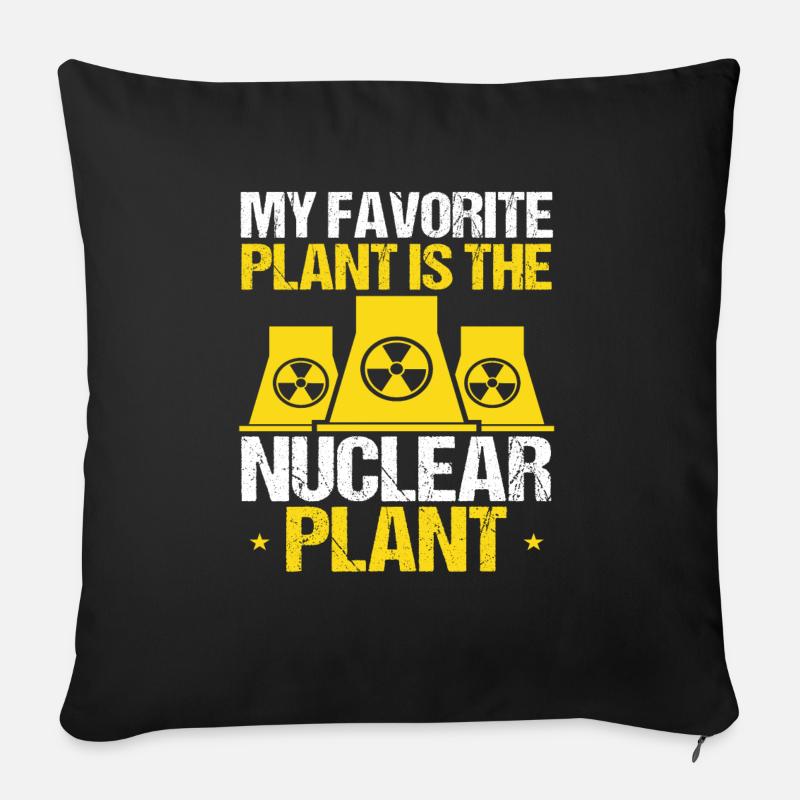 Ingénieur nucléaire Superpower Engineering Étudiant - Coussin et housse de 45 x 45 cm - noir