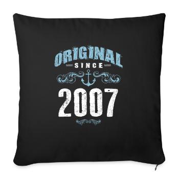 2007 original since - Sofa pillow with filling 45cm x 45cm - black - Front