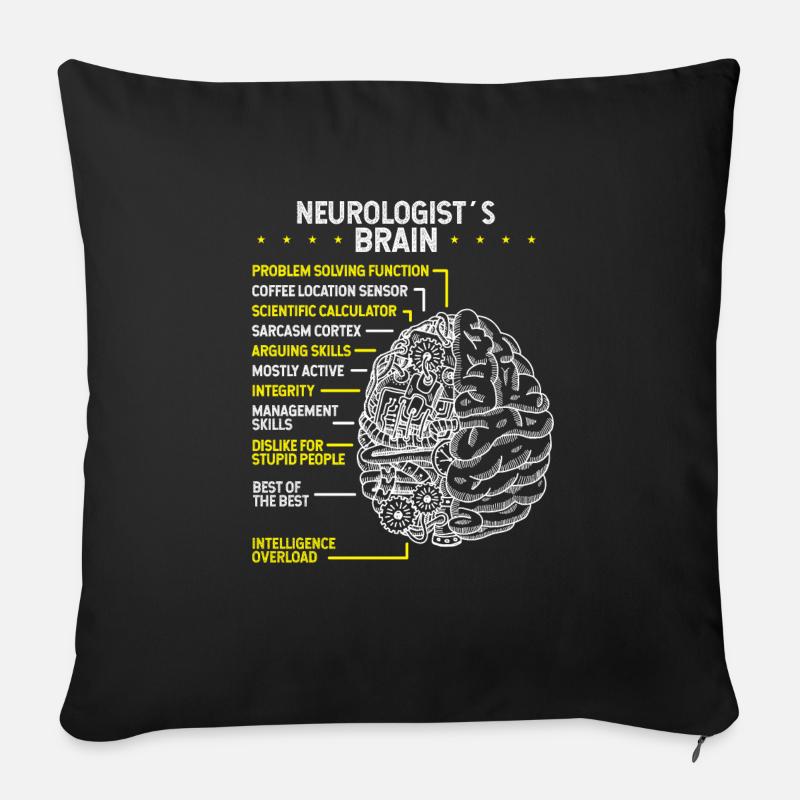 Neuroscience Neurologist Neurology Scientist - Sofakissen mit Füllung 45 x 45 cm - Schwarz