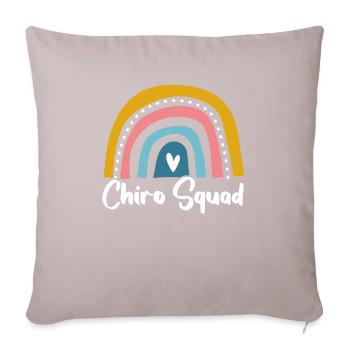 Chiro Squad Chiropraticien Chiropraticien Médecin osseux - Coussin et housse de 45 x 45 cm - taupe clair - Devant