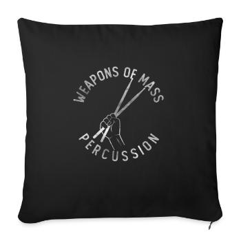 Mass Percussion - Sofa pillow with filling 45cm x 45cm - black - Front