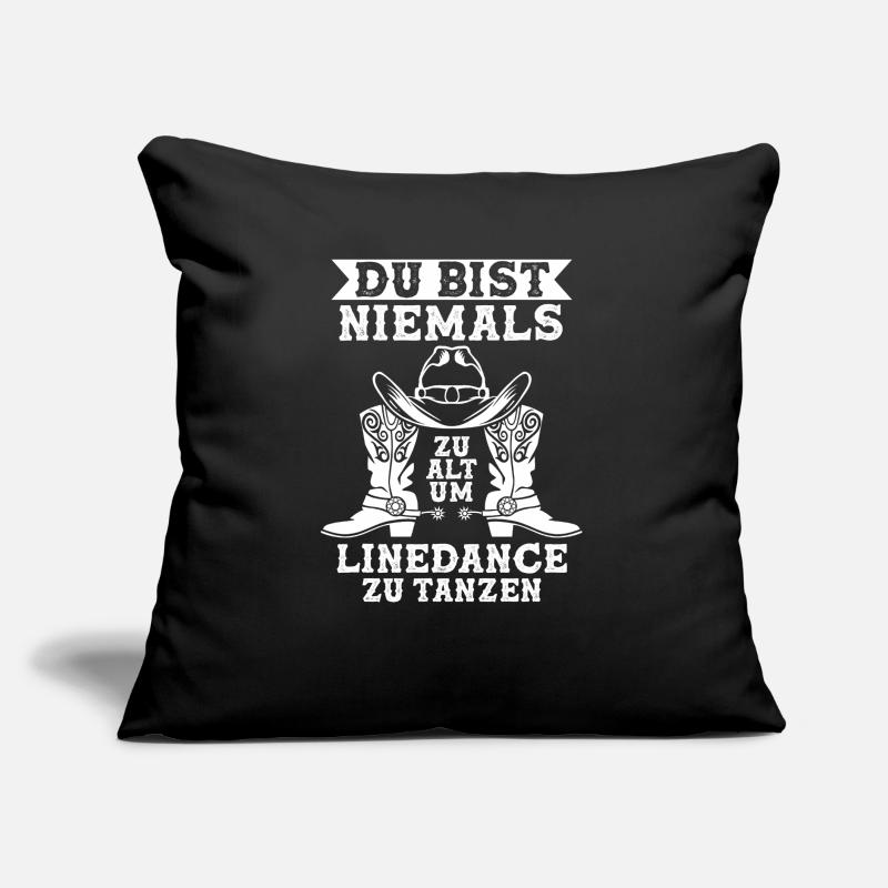 Linedance Linedancer Tänzer Geschenk Sofakissen mit Füllung 45 x 45 cm