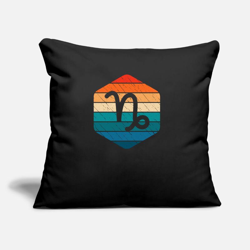 Steinbock Sternzeichen Horoskop Retro Geschenk Sofakissen mit Füllung 45 x 45 cm