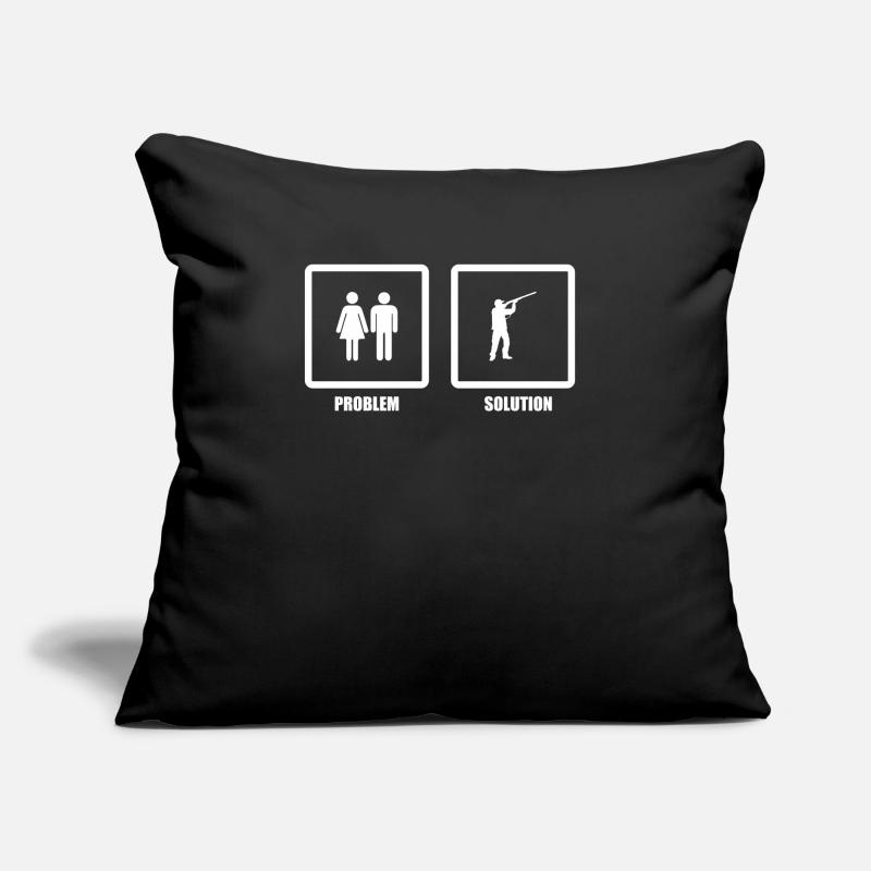 Problem Solved Hunting Sofa pillow with filling 45cm x 45cm