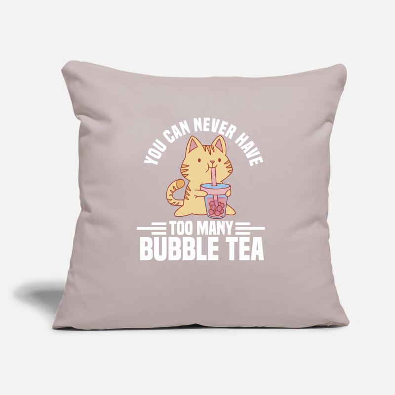 bubble tea bubble tea merch bubble tea marchandise Coussin et housse de 45 x 45 cm