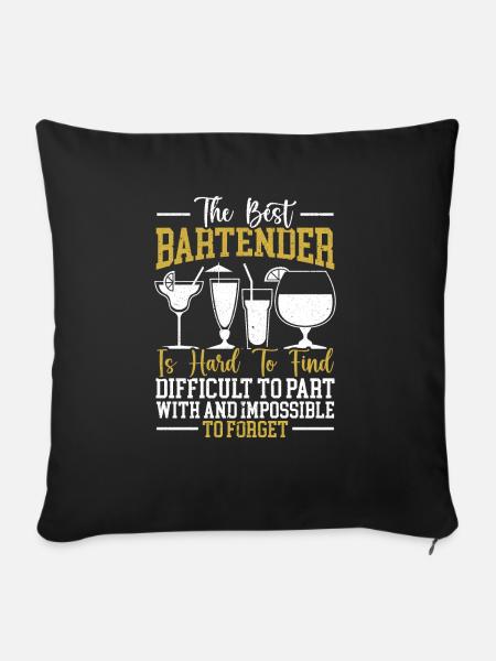 Der beste Barkeeper Barkeep Mixologist - Sofakissen mit Füllung 45 x 45 cm - Schwarz
