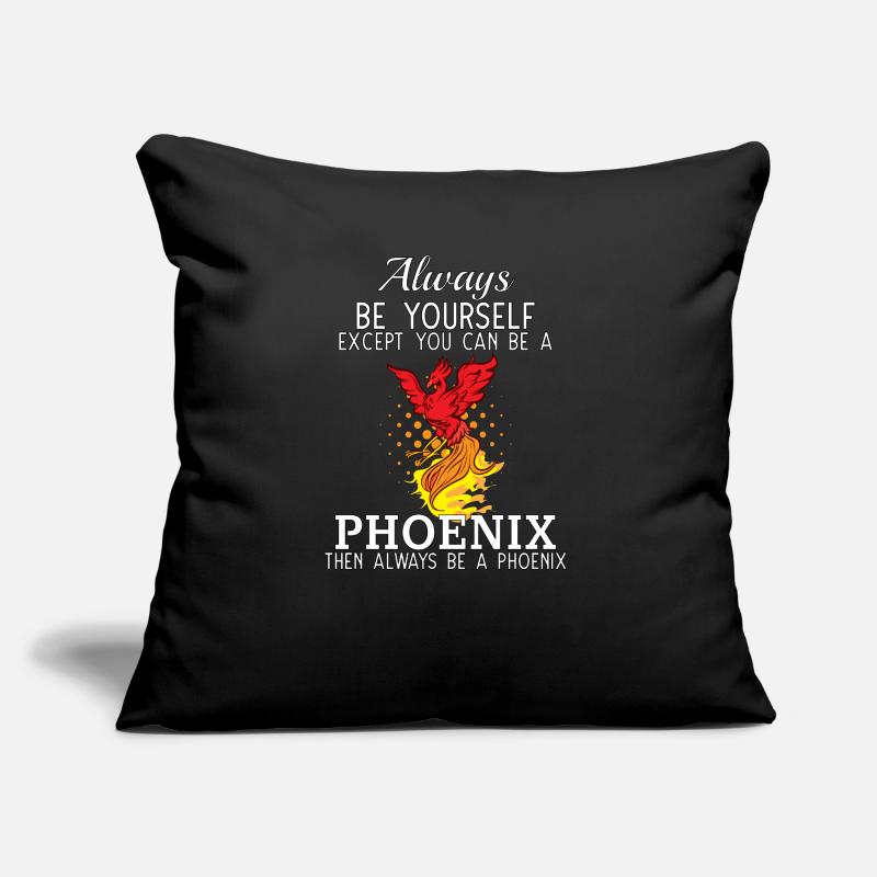 Phoenix Bird Mythical Creature Sofakissen mit Füllung 45 x 45 cm