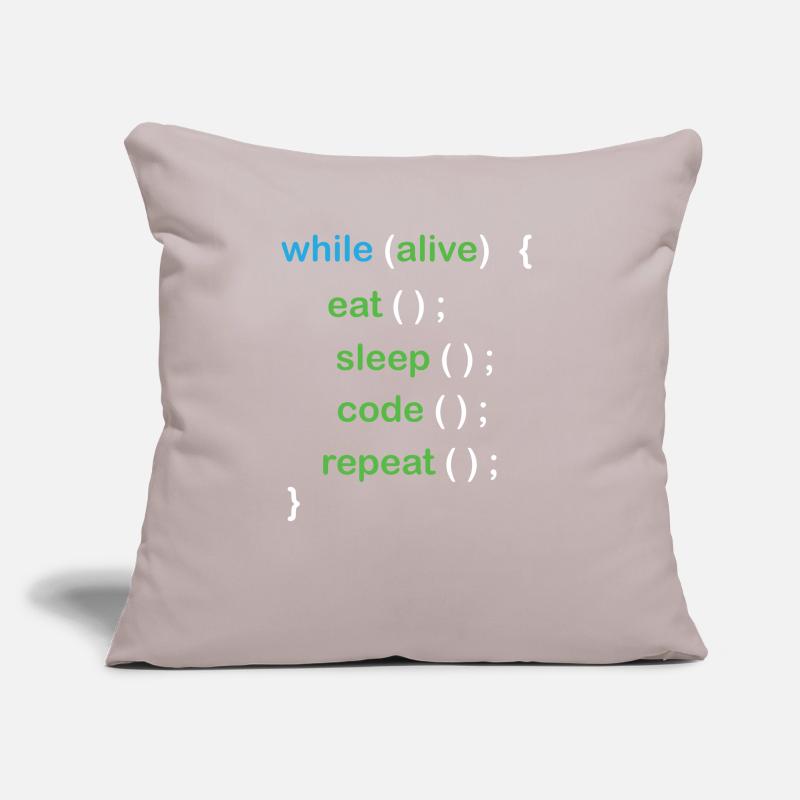 Python Coding Software Developer Sofa pillow with filling 45cm x 45cm