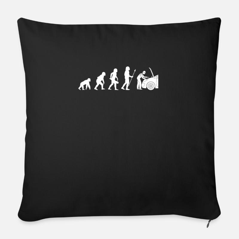 Evolution Automotive Mechanic - Sofa pillow with filling 45cm x 45cm - black