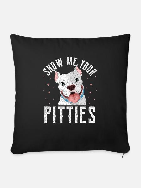 Pitbull - Sofakissen mit Füllung 45 x 45 cm - Schwarz