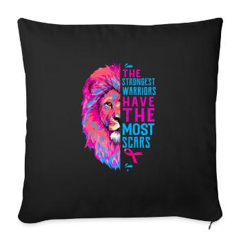 Cancer - Sofa pillow with filling 45cm x 45cm - black - Front