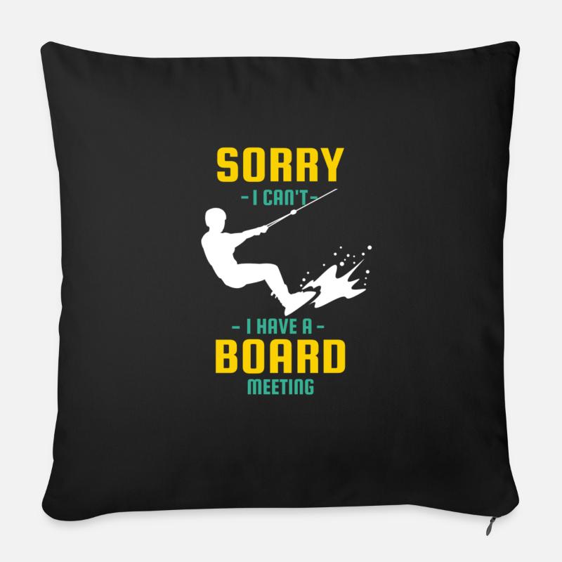wakeboarding lovers - Sofakissen mit Füllung 45 x 45 cm - Schwarz