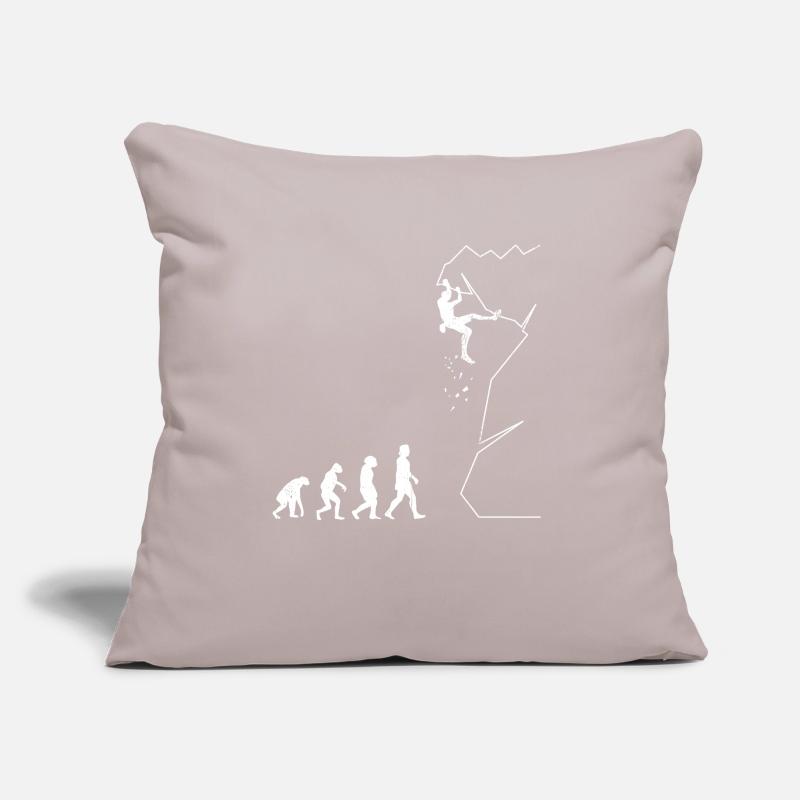 Klettern Bouldern Evolution Bergsteigen Kletterer Sofakissen mit Füllung 45 x 45 cm