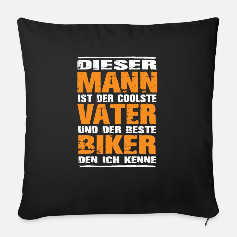 Biker - Sofakissen mit Füllung 45 x 45 cm - Schwarz
