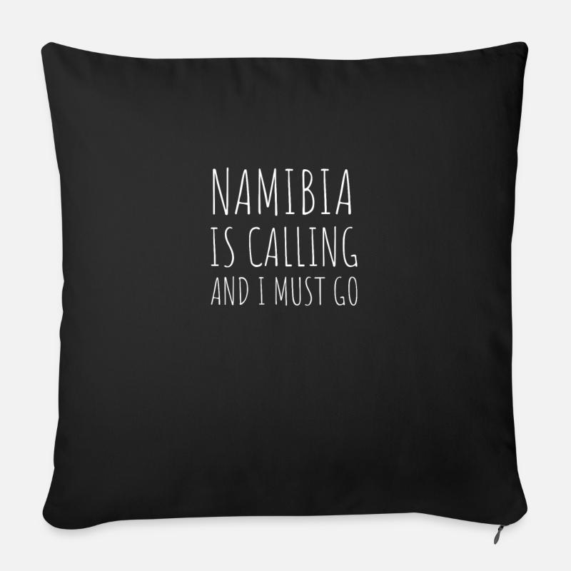 Namibia Souvenir Heimat Reise Urlaub Geschenk - Sofakissen mit Füllung 45 x 45 cm - Schwarz