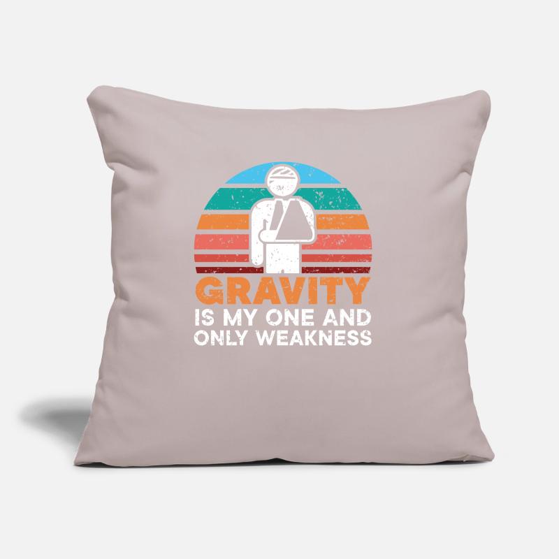 Gravity Is My One And Only Weakness Broken Hand Sofa pillow with filling 45cm x 45cm
