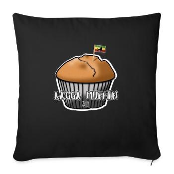 Ragga Muffin (Zion's Fiction) - Sofakissen mit Füllung 45 x 45 cm - Schwarz - Vorne