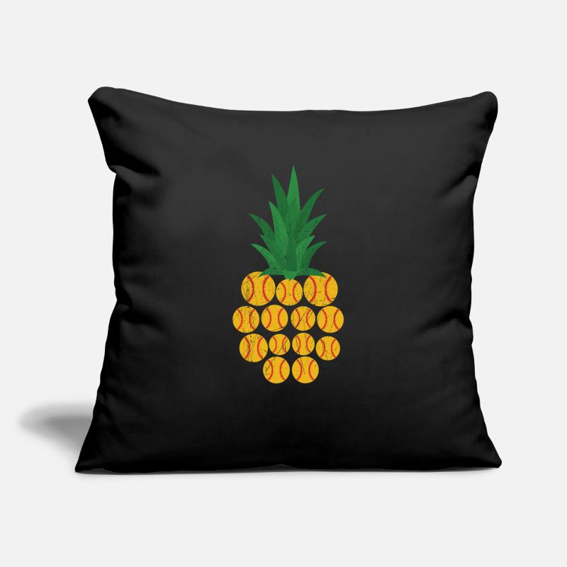 Pineapple Lover Hello Summer Softball Player Sofa pillow with filling 45cm x 45cm