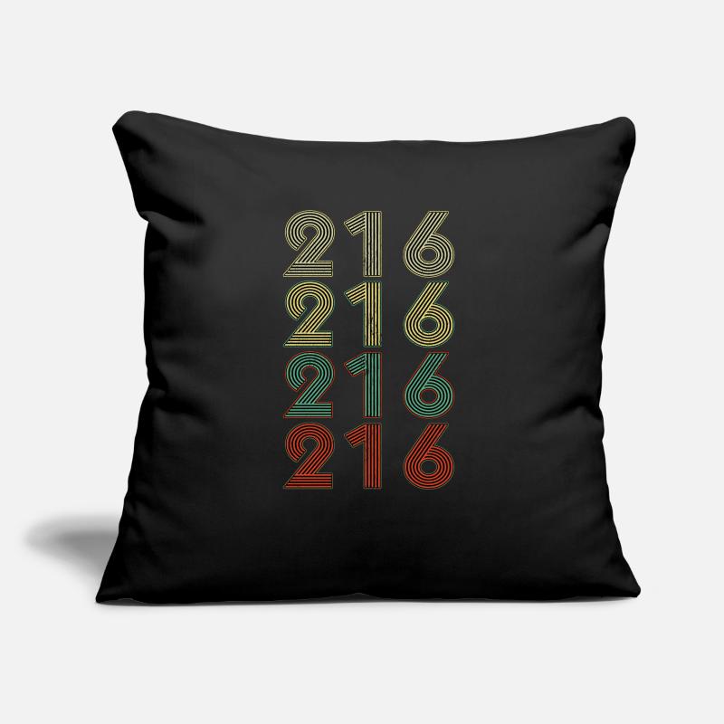 Retro America State Flag Area Code Ohio Sofakissen mit Füllung 45 x 45 cm