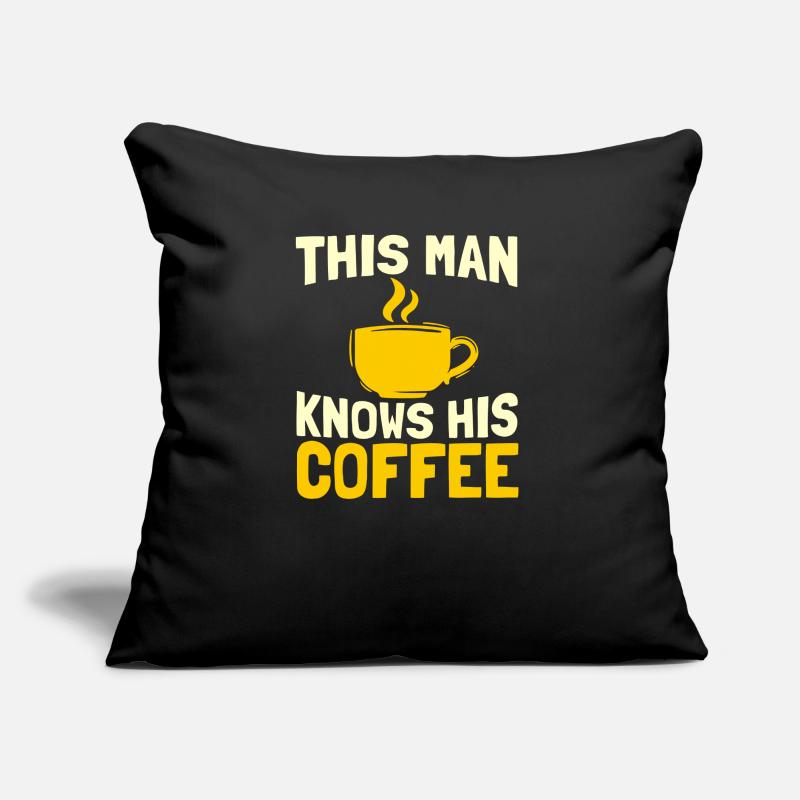 Coffee Coffee Drinker Coffee Lovers Sofa pillow with filling 45cm x 45cm