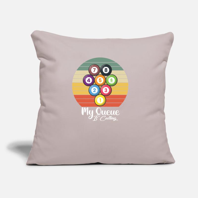 My Queue is Calling Pool billiards Snooker Sofa pillow with filling 45cm x 45cm