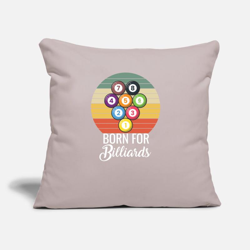 Born for Billiards Pool Snooker Sofa pillow with filling 45cm x 45cm