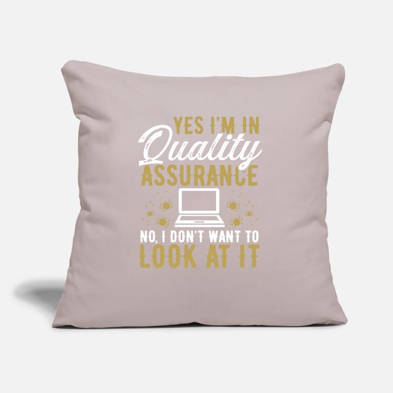 Assurance qualité Ne voulez pas le regarder CodeQual Coussin et housse de 45 x 45 cm