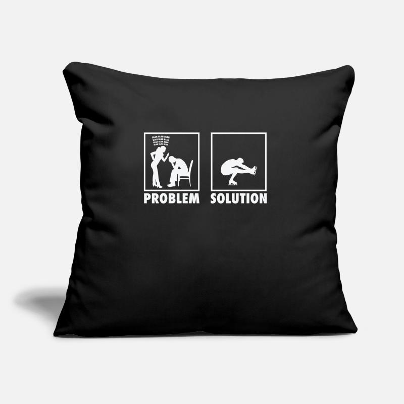 Figure Skating Figure Skaters Statement Problem Sofakissen mit Füllung 45 x 45 cm