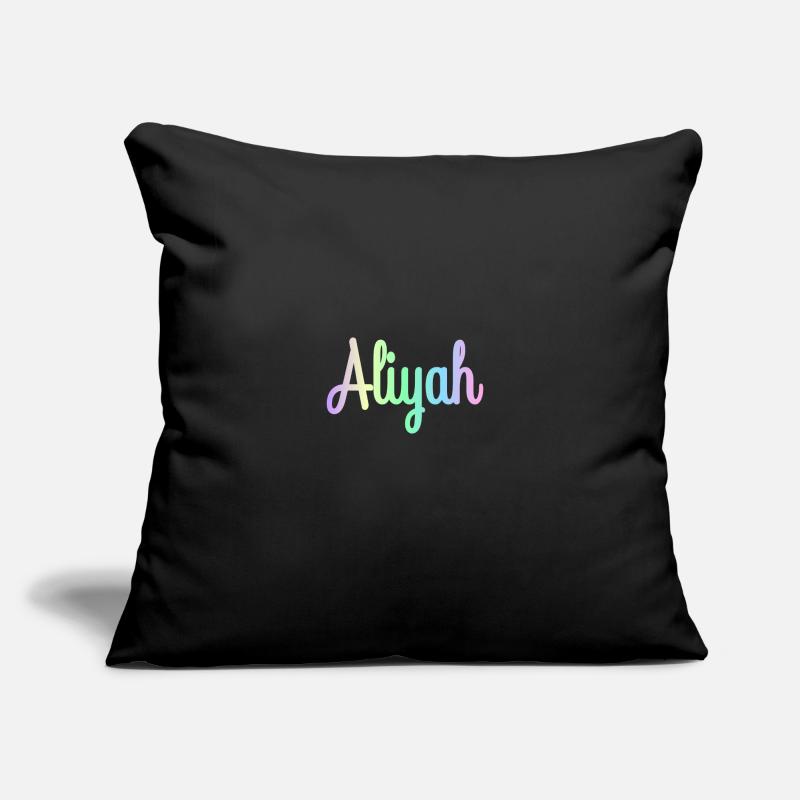 ALIYAH Rainbow Minimalist Cursive Sofakissen mit Füllung 45 x 45 cm