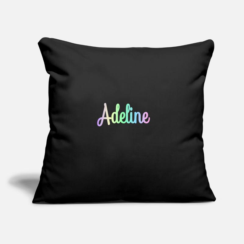 ADELINE Rainbow Minimalist Cursive Sofakissen mit Füllung 45 x 45 cm
