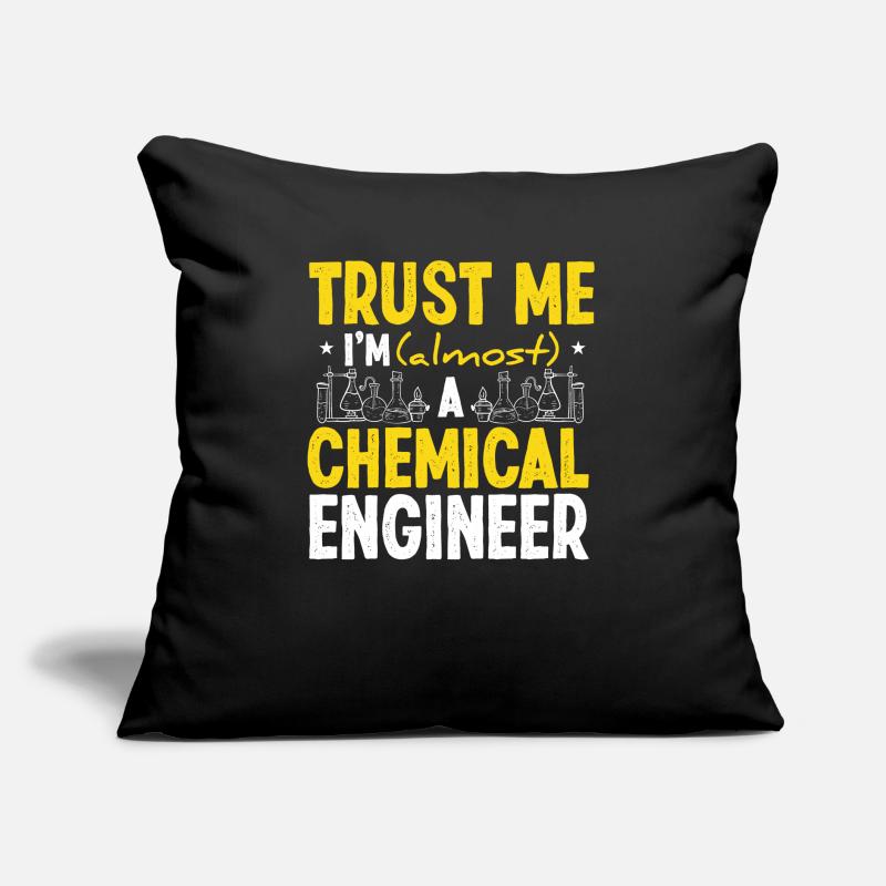 Funny Chemical Engineering School Engineer Sofa pillow with filling 45cm x 45cm