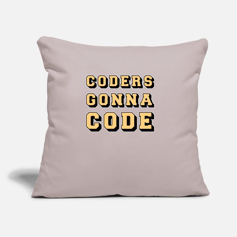 Programmer Coder Software Developer Sofa pillow with filling 45cm x 45cm