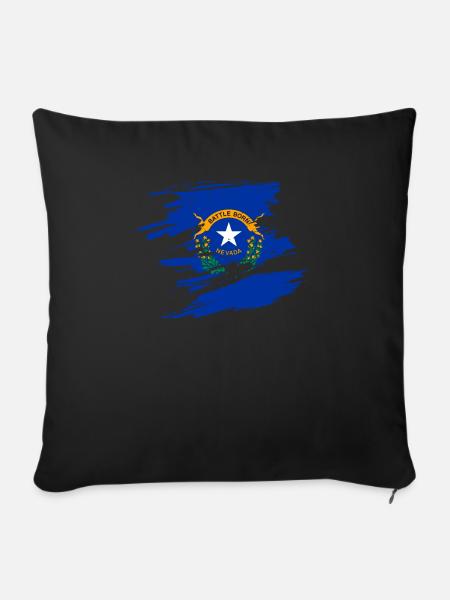 Nevada wurzel geschenk - Sofakissen mit Füllung 45 x 45 cm - Schwarz