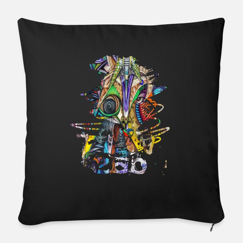 Graffiti Kunst Graffiti Stil Graffiti Splash - Sofakissen mit Füllung 45 x 45 cm - Schwarz