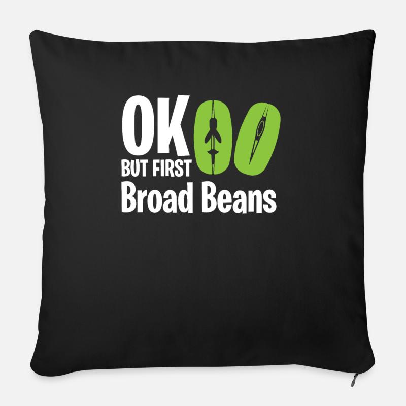 BROAD BEAN - Sofakissen mit Füllung 45 x 45 cm - Schwarz